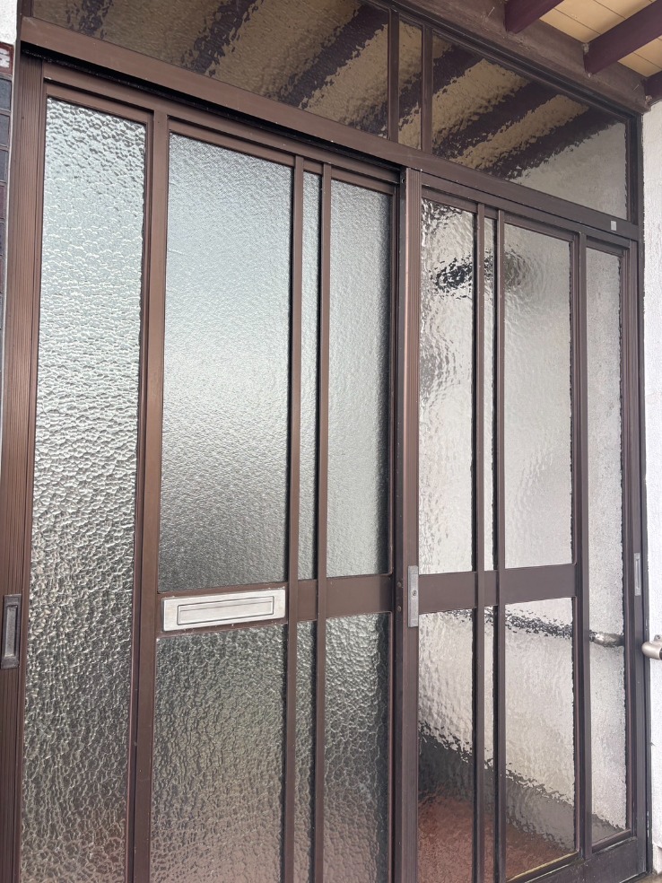 ガラスフィルムの作業後の画像