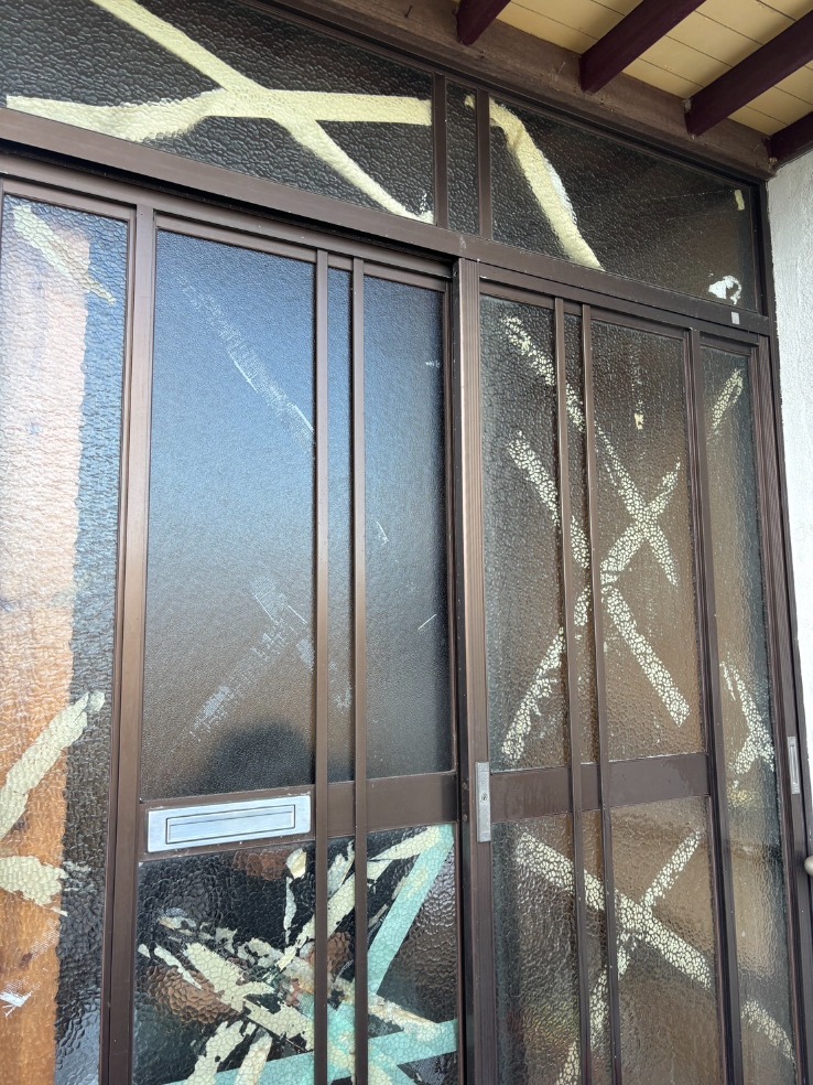 ガラスフィルムの作業前の画像