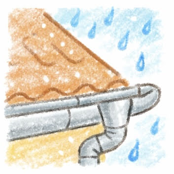 雨どいの画像