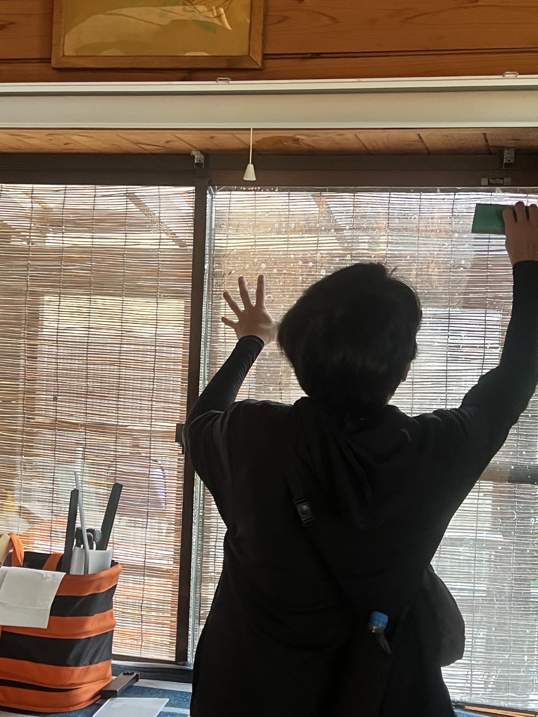 精密施工の様子